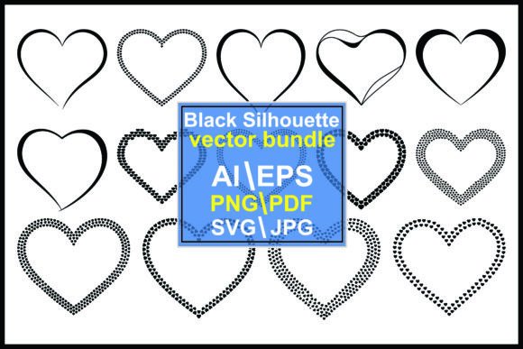 Black Hearts Various Styles and Patterns – A Practical Review for Digital Sellers