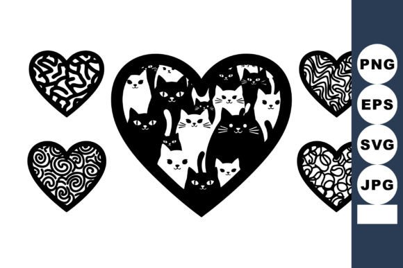 Charming Heart Shaped Graphics for Creative Illustrations and Branding Projects
