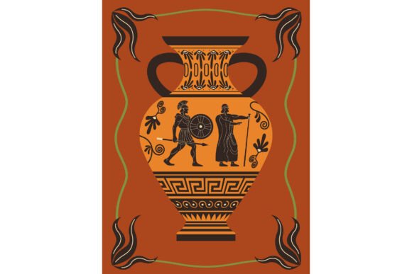 Classical Vase Illustration Graphics for Digital Sellers