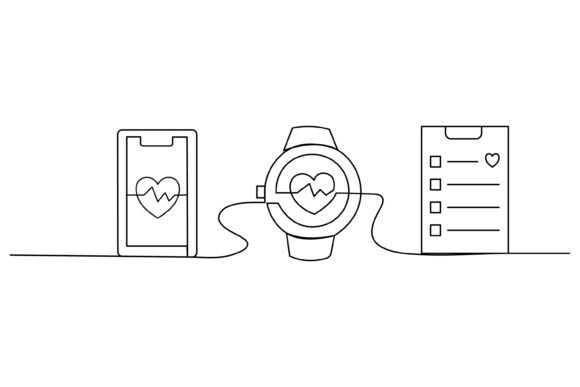 Continuous Line Design of Heart: A Minimalist Graphic for Modern Branding