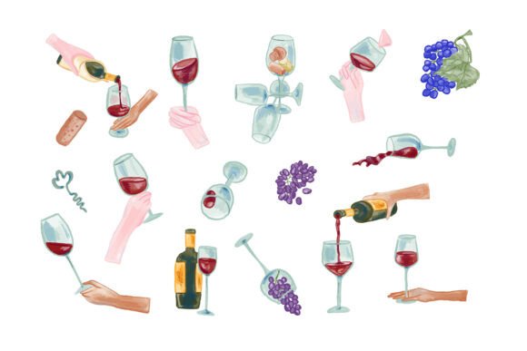 Hand-Drawn Wine Glasses & Bottles: A Designer’s Real-World Embroidery Review