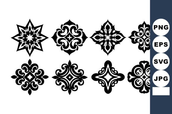 Ornamental Vintage Black and White Flora: Elegant Illustrations for Timeless Blog Graphics