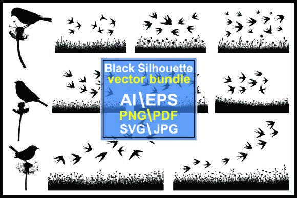 Silhouette Birds Flying over Grassy: A Practical Review for Digital Sellers