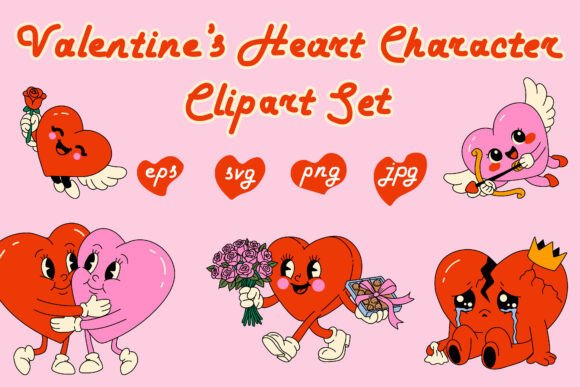 Valentine’s Heart Character Clipart Set: A Designer’s Real-World Review